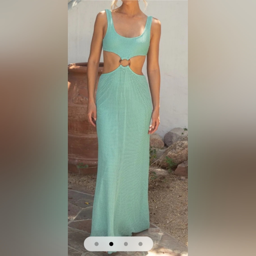 Montce turquoise crochet Ky Dress (NWT)